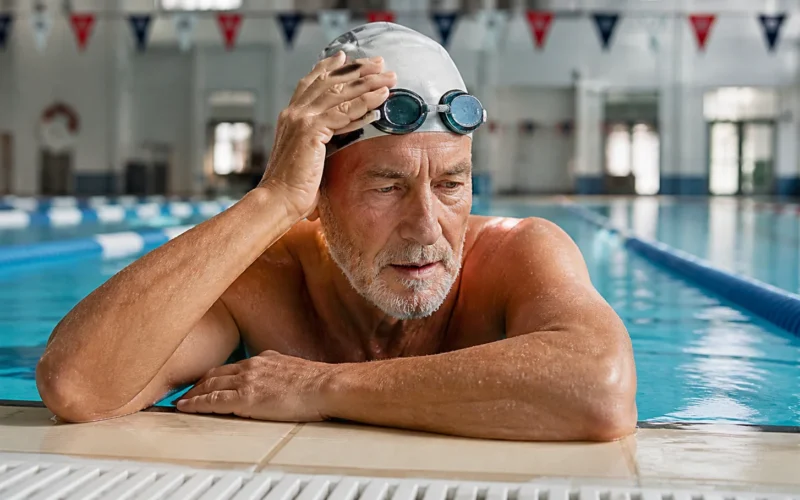 Descenso del rendimiento en natación de resistencia con la edad en masters